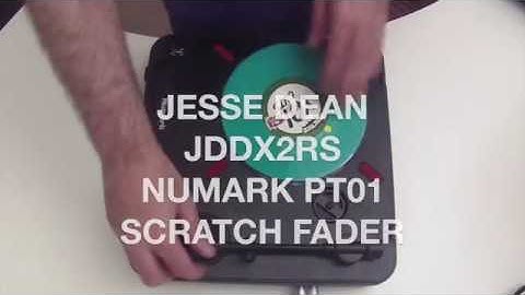 scratch freestyle with new jesse dean JDDX2RS Numark pt01scratch fader