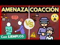 💥 Delito de AMENAZA vs COACCIÓN【Descubre las DIFERENCIAS en 3 pasos, en Materia penal】