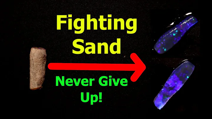 Battling A Sandy Belemnite Opal Fossil. How To Dea...