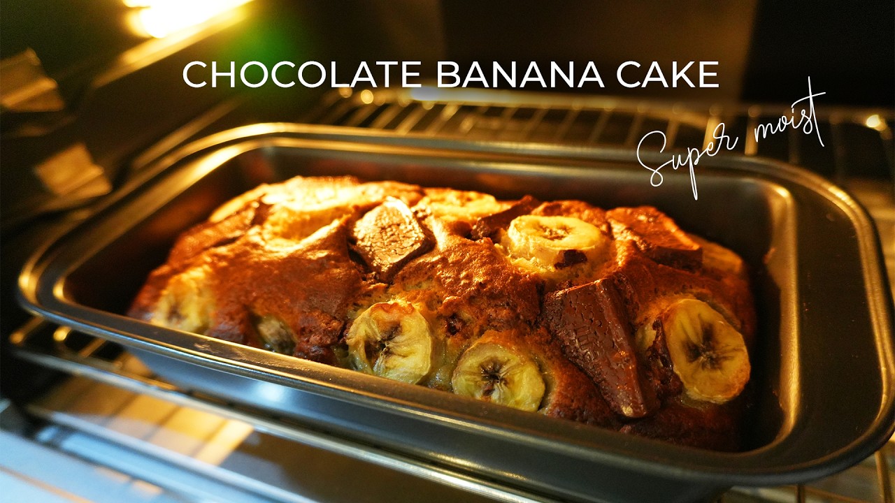 The Best Chocolate Banana Cake | Super Moist & Easy Beginner Recipe🍌🍫