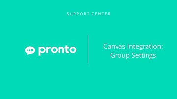 Canvas Integration: Group Settings
