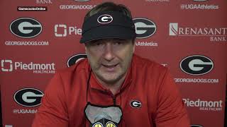 Kirby Smart speaks to the media after South Carolina