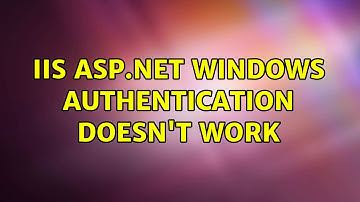 IIS ASP.Net windows authentication doesn
