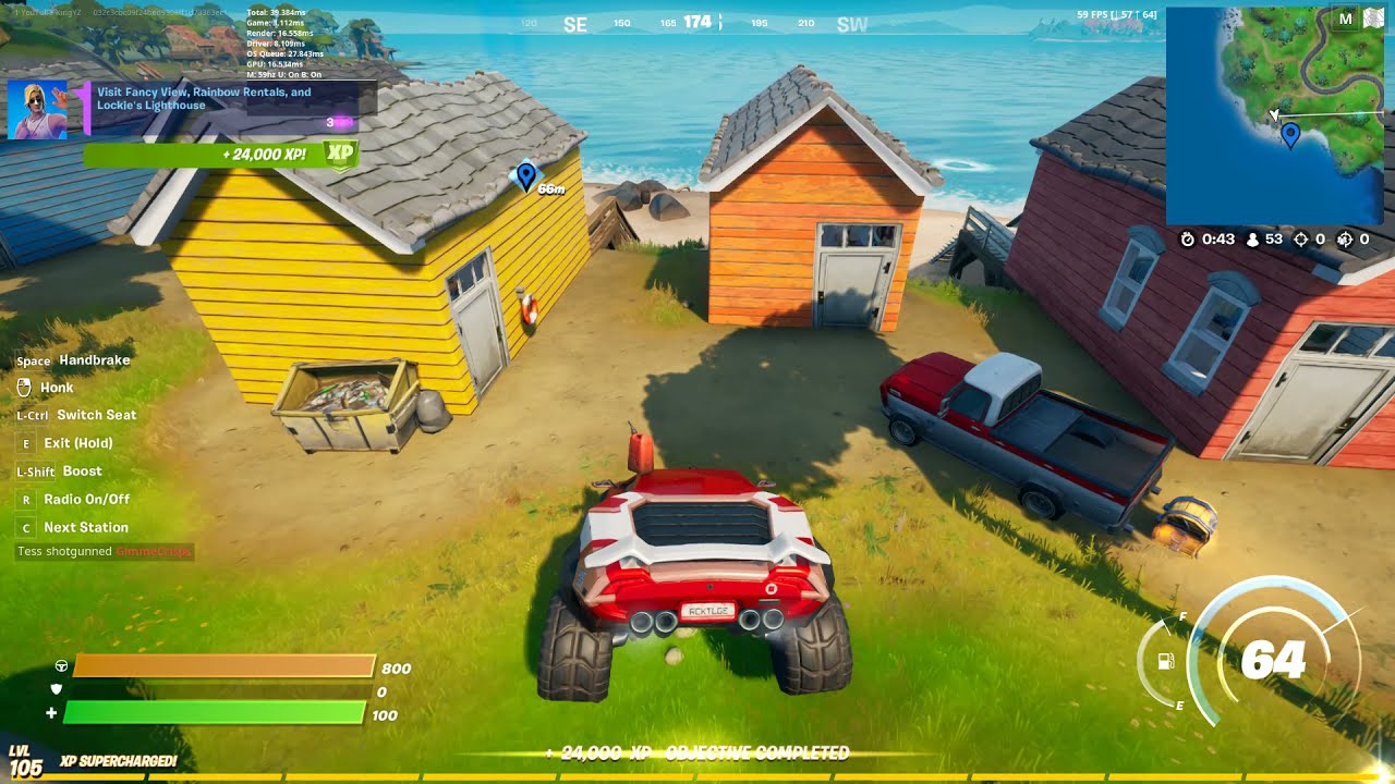 Fortnite Guide C.H. Season 6 Visit Fancy View, Rainbow Rentals, and Lockie's Lighthouse Part 3
