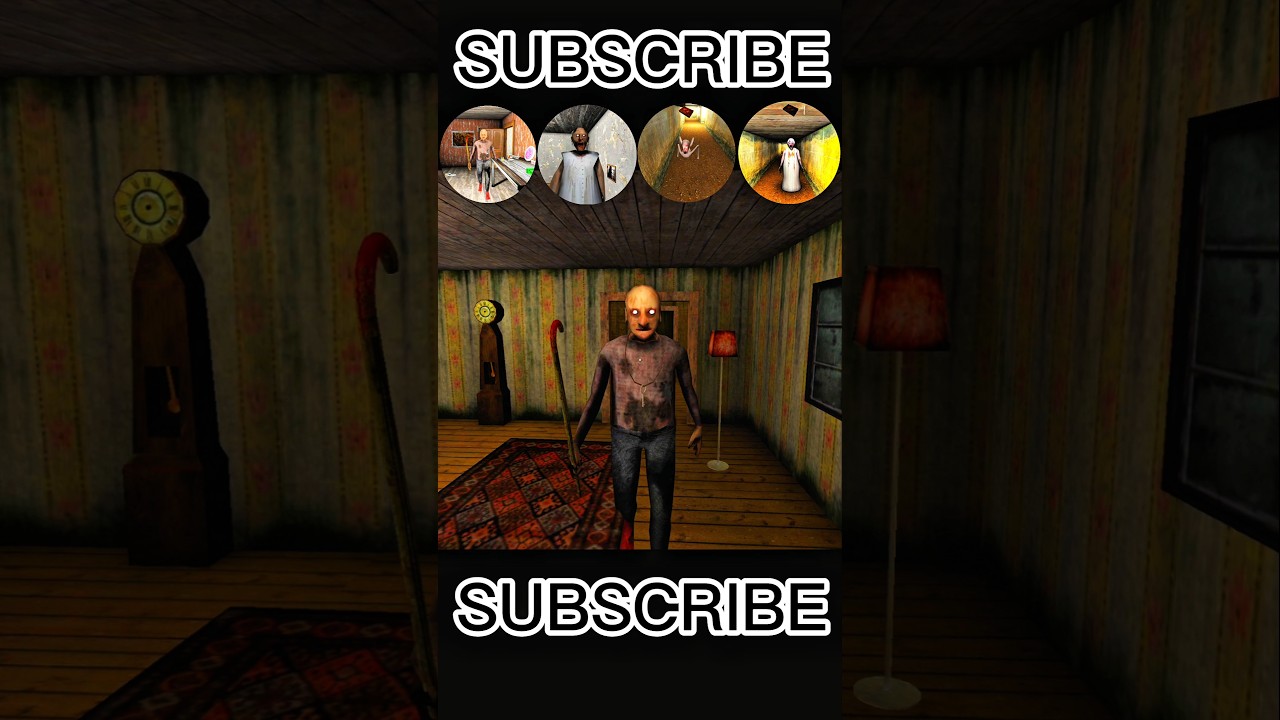 GRANDPA, GRANNY,BABY SPIDER, ANGELINA, HORROR GAME 