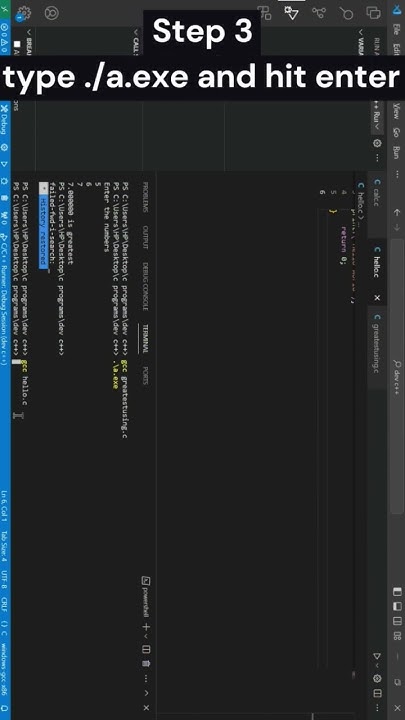Using Terminal In VS Code to get Output #shorts. #coding. #vscode ...