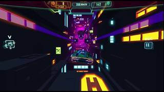Neon Flytron: Cyberpunk Racer - POKI Game Online screenshot 1