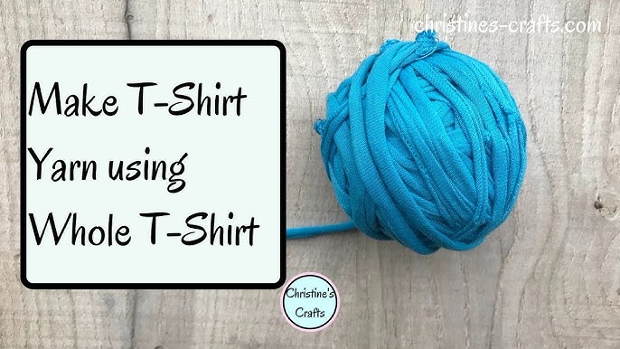 How to Make T-Shirt Yarn using the Whole Shirt! – Sustain My Craft