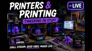 Live Stream - 3D Printing - HUGE Telescope part printing today - Limited MIC Live Stream - 3D Printing - HUGE Telescope part printing today - Limited MIC