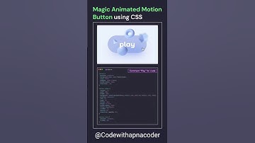 Animated Motion Button in 30s — No JavaScript #shorts #coding #webdevelopment #css