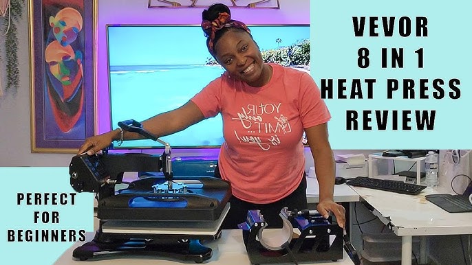 Vevor 5 in 1 Heat Press Review : BEGINNER FRIENDLY 