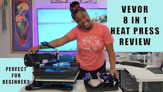 REVIEW!!! Super Bundle! 8-in-1 Vevor Heat Press system. | Perfect for start-up t-shirt businesses.