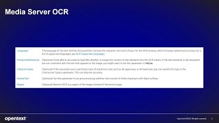 IDOL : Media Server OCR