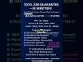 Just 3 months course imarticus learning institute lucknow || 100% job garanteed || short term course