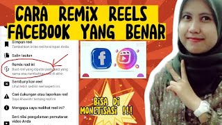 CARA REMIX REELS FACEBOOK YANG BENAR ‼️FACEBOOK TERBARU 2023#reels #monetisasi