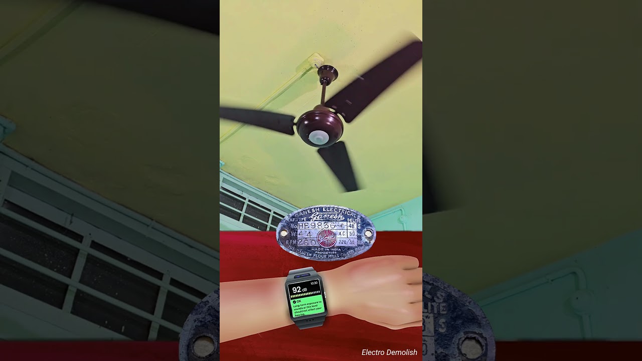 Ganesh DELITE year 1936 Antique Ceiling Fan's Noise db Test👂🔊 