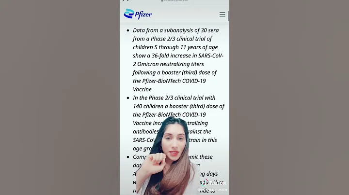 UPDATE on Pfizer Booster for Children Ages 5-11 | Dr. Amna Husain #shorts #kidsandCOVID #getboosted