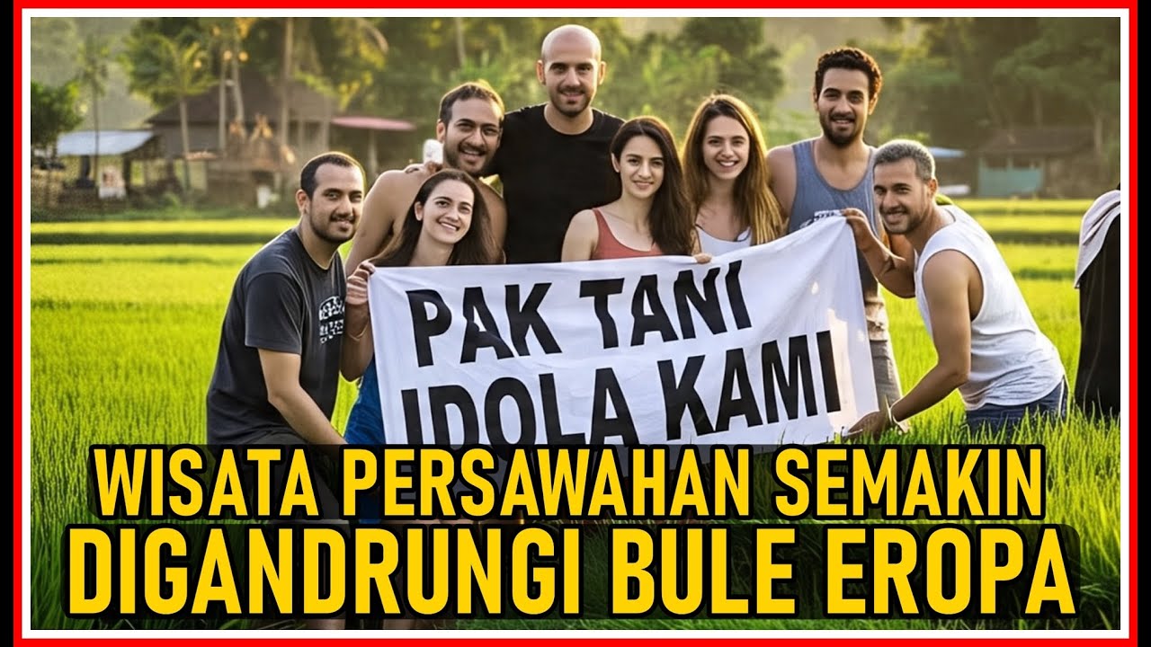 JADI SIMBOL GAUL BULE EROPA ⁉️ WISATA PERSAWAHAN INDONESIA MULAI NAIK DAUN ‼️