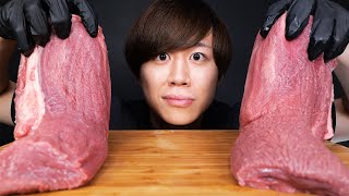 巨大牛タン丸ごと2本使ってハンバーグ作ったらサイコッ【モッパン】