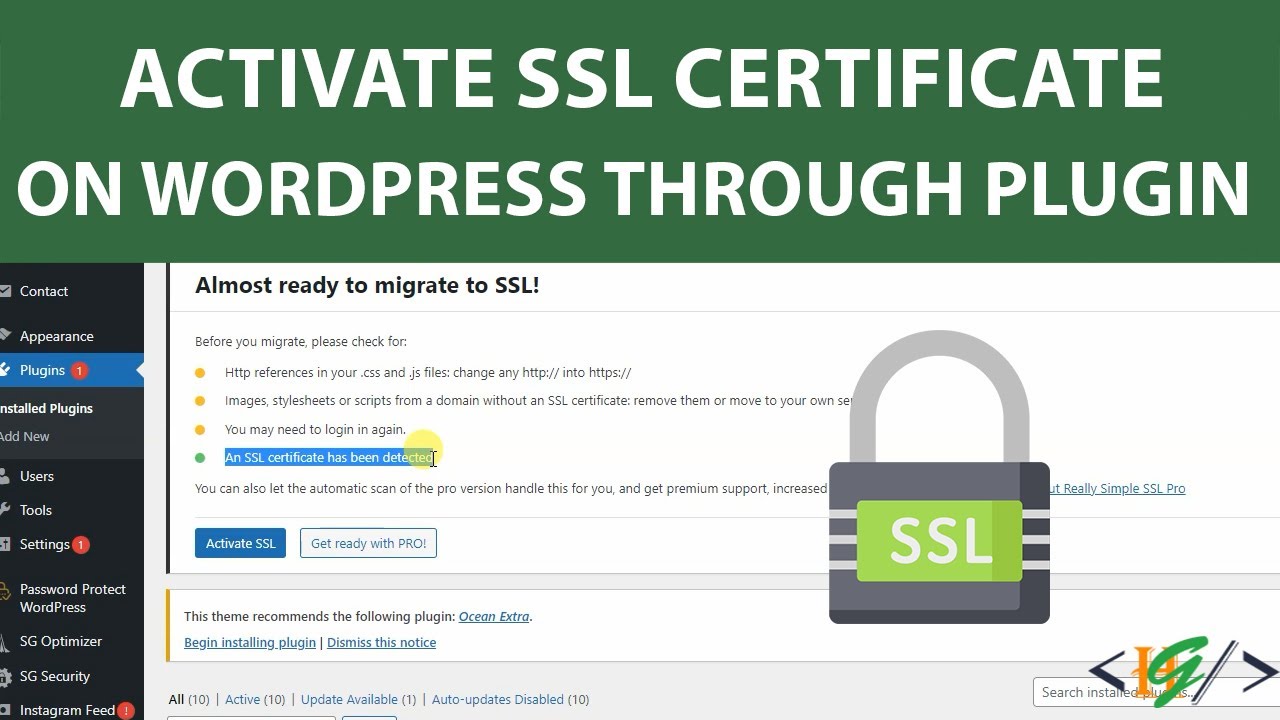 How to activate SSL Certificate on WordPress through Plugin | Really ...