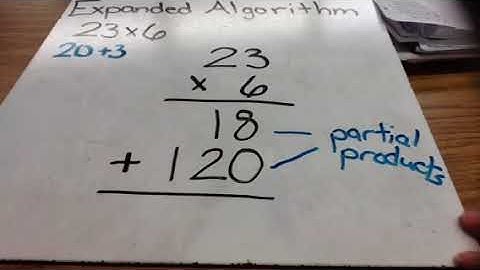 Multiplying with the Expanded Algorithm