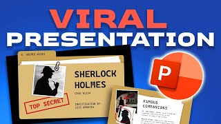 How to make this VIRAL "Investigation" PRESENTATION using POWERPOINT! 🔍🤩