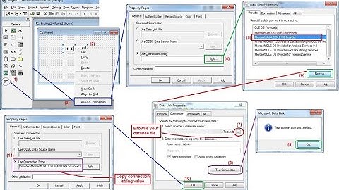 Connecting visual basic 6 to Ms  Access Database.
