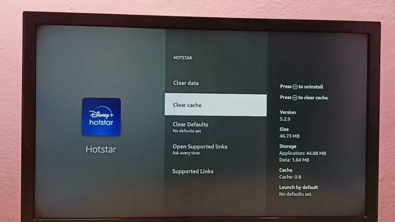 Amazon Fire TV Stick : How to Clear Cache of Disney+ Hotstar App
