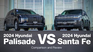 2024 Hyundai Palisade SEL vs 2024 Santa Fe SE | Comparison and Review