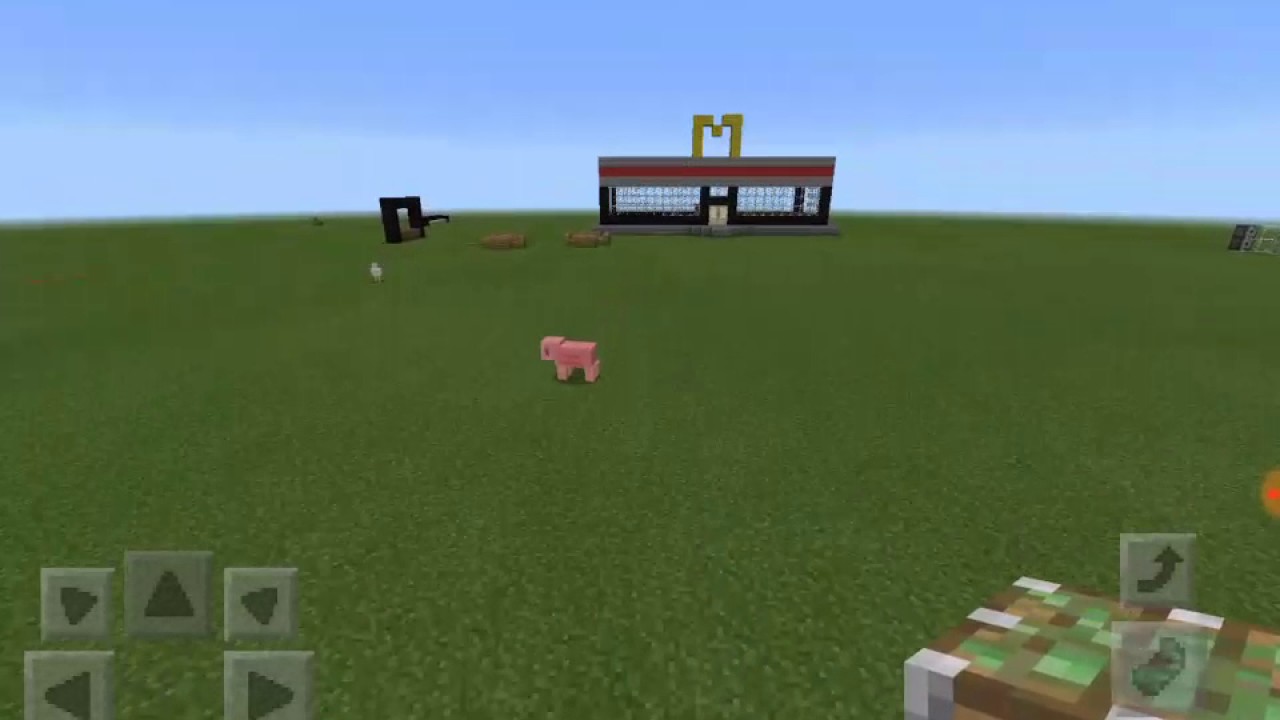 Comment faire une porte de magasin automatique dans Minecraft Pe - YouTube