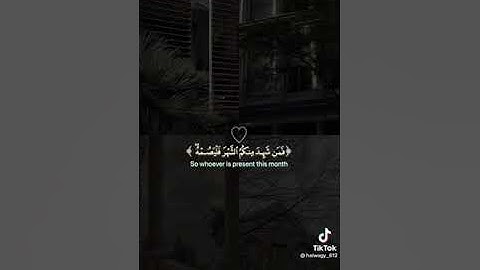 سورة البقرة شهر رمضان الذي انزل فيه القران ،قران كريم راحة نفسية ♥️♥️♥️😍