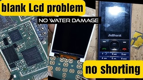 Jio bharat blank display problem