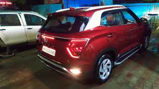 #shorts Creta 2020 EX Petrol lights upgrade to LED| looks gorgeous | Mulberry Red after wash