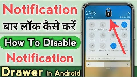 How To Disable On Lock Screen For Notification Drawer 🤗 - Finally Fix Notification Bar