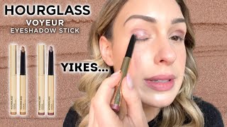 WORTH IT?? HOURGLASS VOYEUR EYESHADOW STICKS REVIEW vs VICTORIA BECKHAM BEAUTY EYEWEAR STICKS