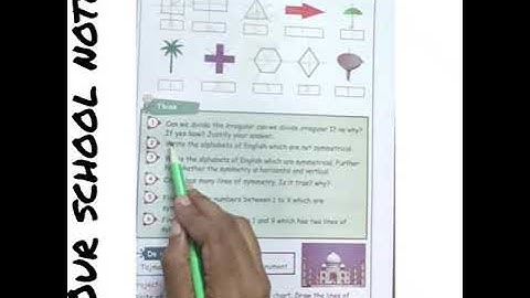 5th Std Maths| Term 1|Unit2 1 Geometry-Symmetry & Project (Page no.:13)