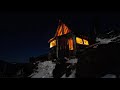 A night in a remote mountain cabin, Vancouver Island
