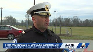 Bethel mayor seeks to oust police chief after arrest on sex crime charges