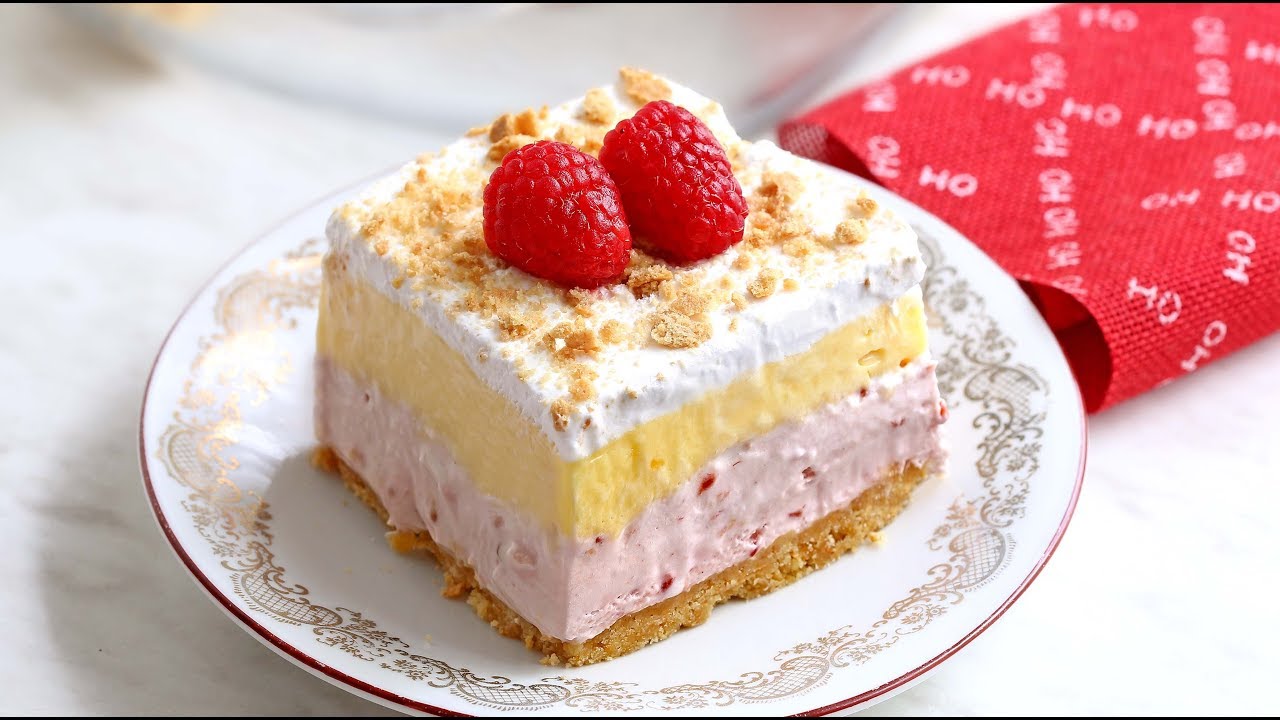 How to make No Bake Raspberry Lasagna YouTube
