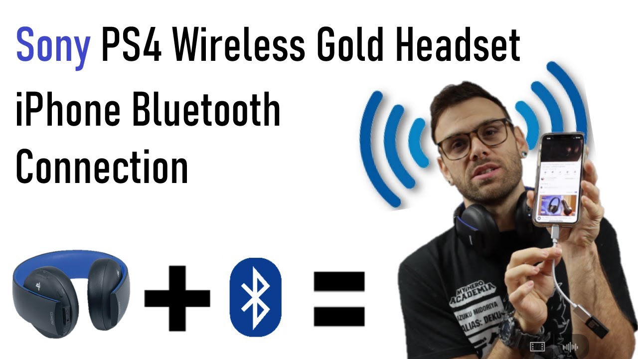 op tijd Veraangenamen Bemiddelaar PS4 gold wireless headset to IOS iphone - YouTube