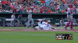 TB@BAL: Smith drives in two with a double to center
