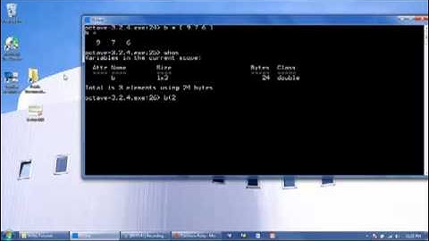 Octave Tutorial 08 - 1D Arrays