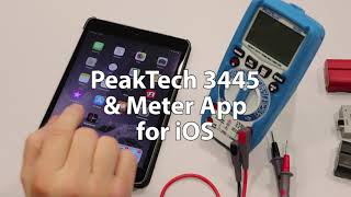 PeakTech 3445 Outdoor Multimeter - iOS Bluetooth Meter App - Deutsch screenshot 1