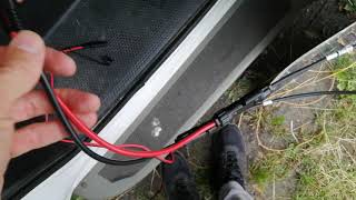 External solar panel extension cable using SAE and MC4