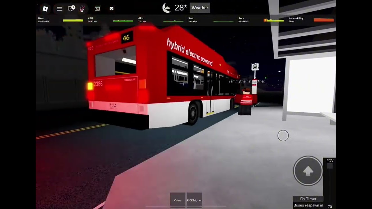 ROBLOX / RBLX - Busfanning Layton & Cartlon Street - Route 24 & 46 - RICE bus System