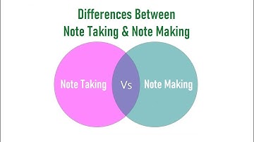 Differences Between Note Taking and Note Making