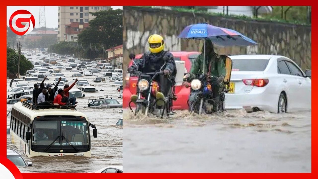 VIDEO: WATU 10 WAFARIKI DUNIA KWA MAFURIKO KENYA - MVUA KUBWA - MAGARI YASOMBWA 📍KENYA