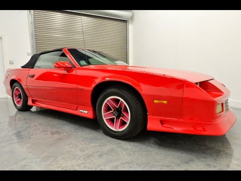 1991 Camaro Rs >> 1991 CHEVY CAMARO RS CONVERTIBLE 60K MILES FOR SALE - YouTube 1991 Camaro Rs >> 1991 CHEVY CAMARO RS CONVERTIBLE 60K MILES FOR SALE - YouTube