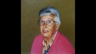 Grandma&#39;s Portrait - portrait painting by Jos van Riswick