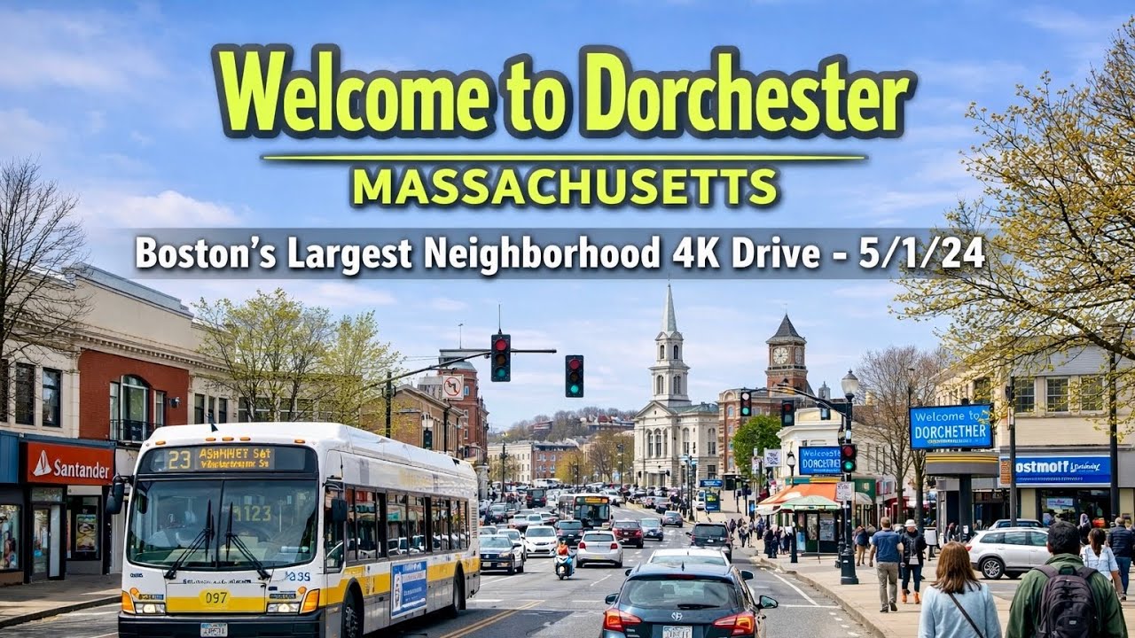 🚗 Welcome to Dorchester Massachusetts | Boston’s Largest Neighborhood 4K Drive - 5/1/24